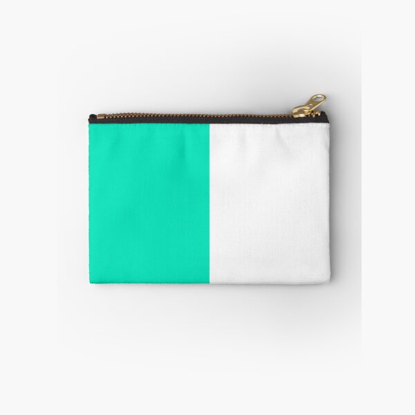 Item preview, Teal Turquoise White Two Tone Color Split designed and sold by PatternTitan.