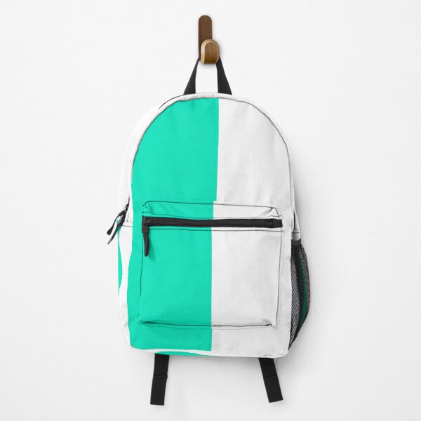 Item preview, Teal Turquoise White Two Tone Color Split designed and sold by PatternTitan.