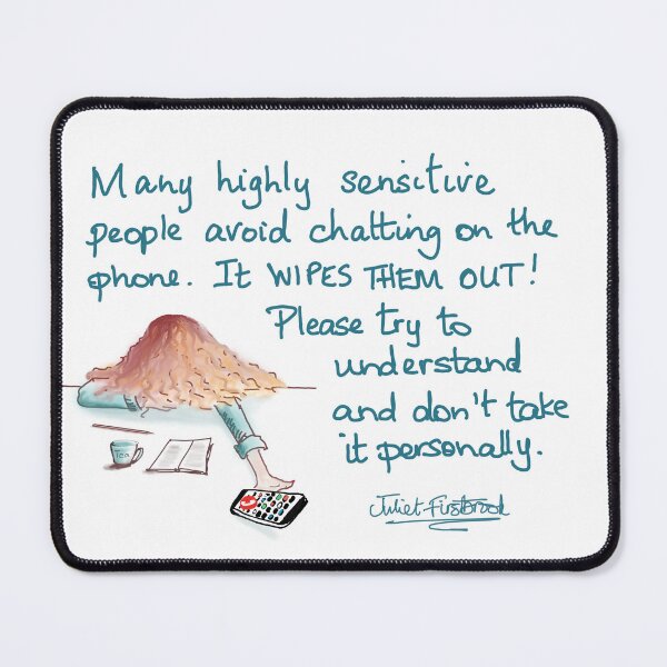Item preview, Phone Calls, Digital, Cartoon, Art, to Raise Awareness of the Needs of Highly Sensitive People designed and sold by Juliet Firstbrook.