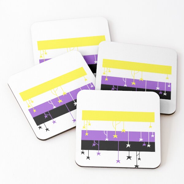 Item preview, Starry Non-Binary Flag designed and sold by A4R0NN.