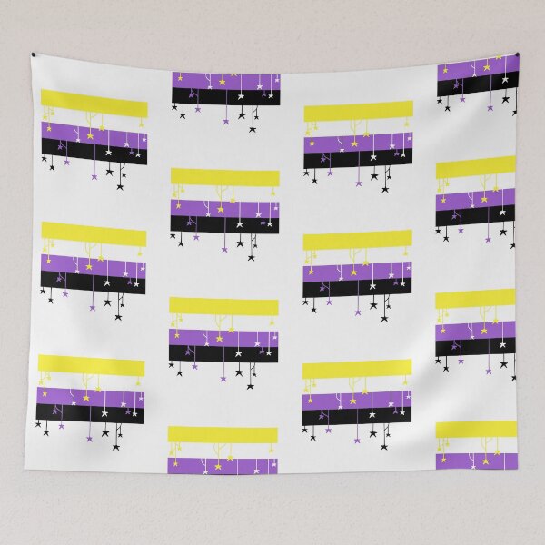 Item preview, Starry Non-Binary Flag designed and sold by A4R0NN.