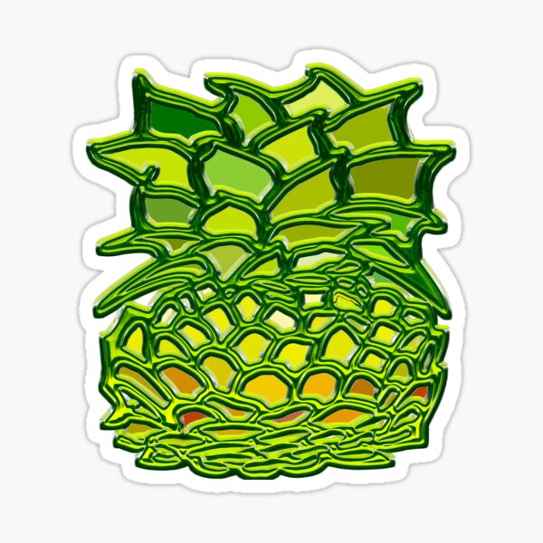 Vista previa del artículo con la obra «The Tropical Pineapple is a Gem», diseñado y vendido por mavicfe.