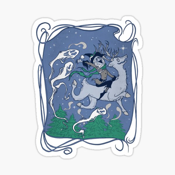 Yule and Yonder Sticker