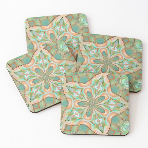 Item preview, Green and Gold Kaleidoscope--and matching patterns designed and sold by WendyMaree.