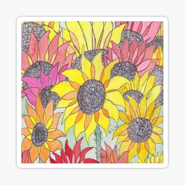 Sunshine Sunflowers Sticker