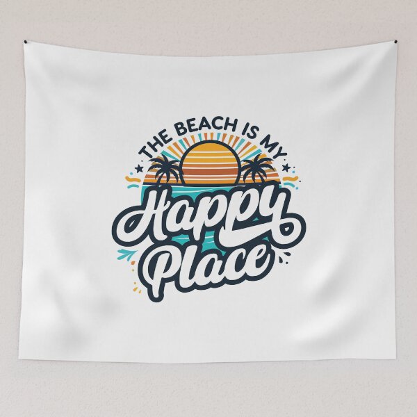 Item preview, The beach is my happy place designed and sold by People Tee.