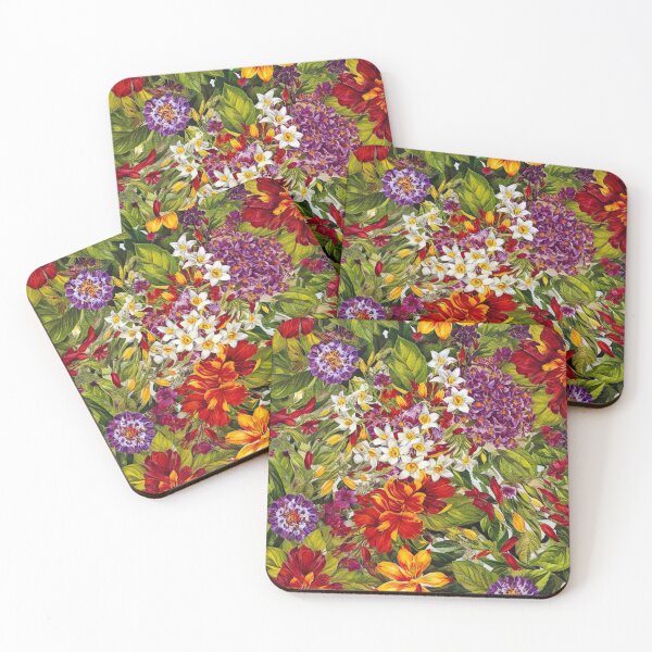 Item preview, Floral Pattern: Vibrant Blooms and Lush Leaves designed and sold by dsxclothing.