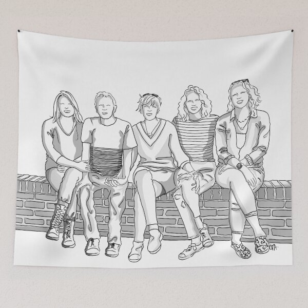 Item preview, Kayleigh B&W face designed and sold by Chara Jackson Illustrations.