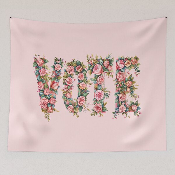 Item preview, Floral Vote designed and sold by RetroPrints.
