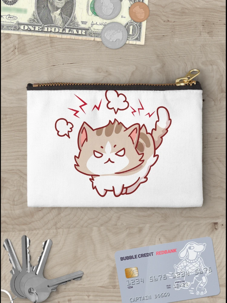 Thumbnail 3 of 4, Zipper Pouch, Exploding Kitten Angry Issues designed and sold by TommieGraphics.