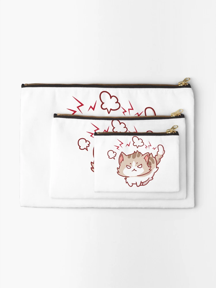 Thumbnail 2 of 4, Zipper Pouch, Exploding Kitten Angry Issues designed and sold by TommieGraphics.