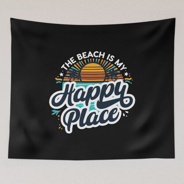 Item preview, The beach is my happy place designed and sold by People Tee.