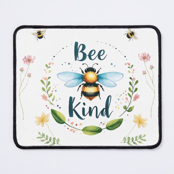 Item preview, Cute Bee and Floral Design "Bee Kind" Nature Lover Gift designed and sold by adriaquart.