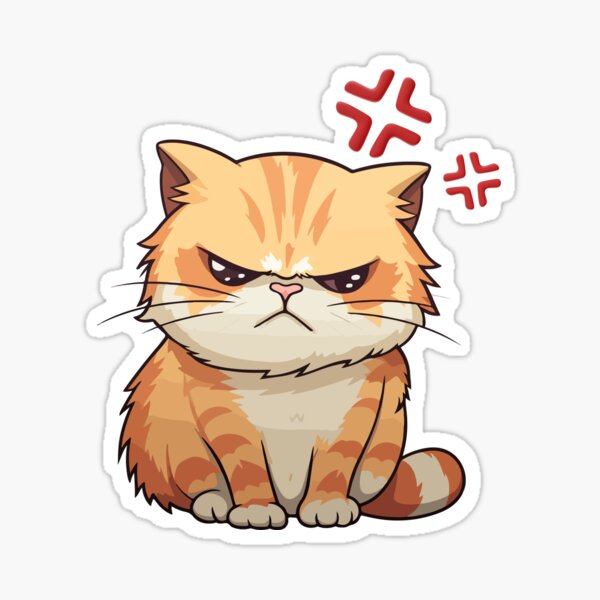 Exploding Ginger Kitten Sticker