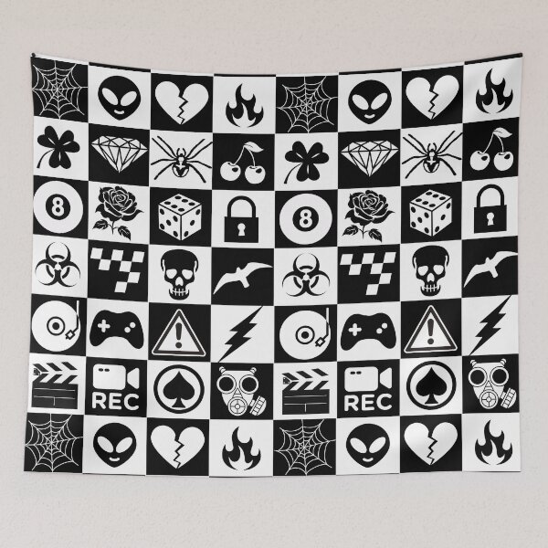 Item preview, Printed Super Plush Icon Checker Gift Idea for Teens designed and sold by EYE ILLUSTRATE  GRAPHICS.