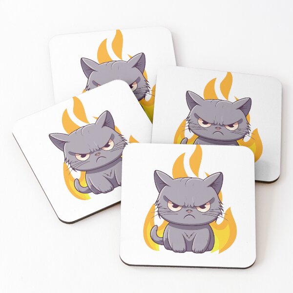 Item preview, Exploding Kitten On Fire  designed and sold by TommieGraphics.