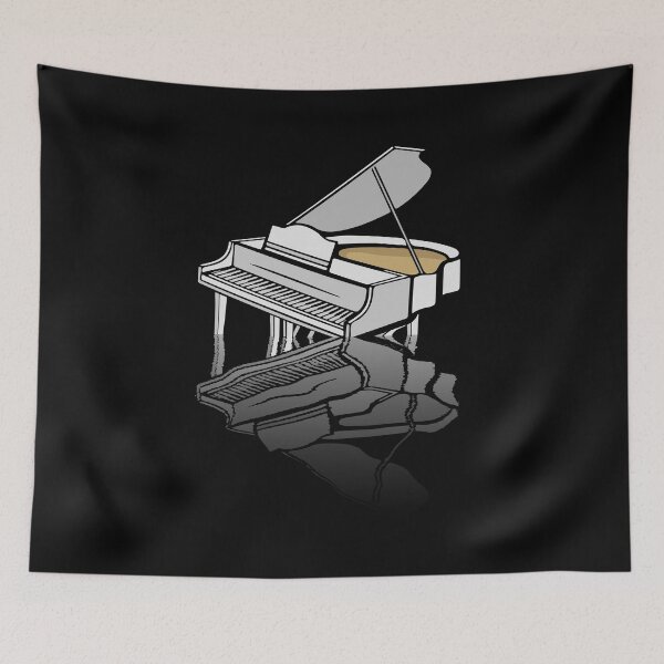 Item preview, Grand Piano Player Pianist Gift Artistic Grand Piano designed and sold by DSWShirts.