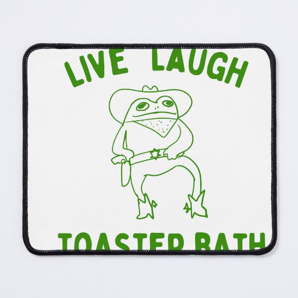 Item preview, live laugh toaster bath designed and sold by boneyisland.