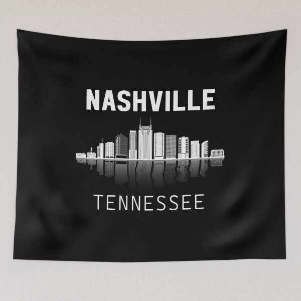 Artikelvorschau, Skyline von Nashville, Tennessee, Souvenir, Nashville entworfen und verkauft von DSWShirts.