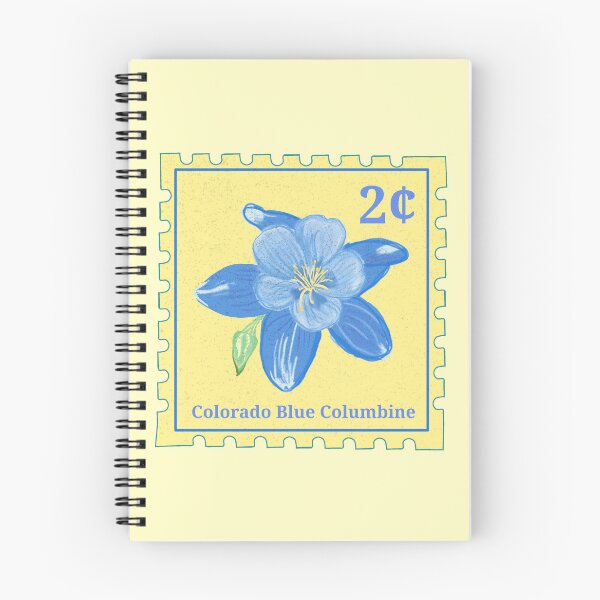 Item preview, Colorado Blue Colombine Stamp designed and sold by Peachy-Keen-Co.