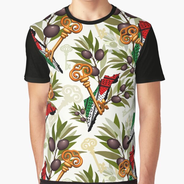 Palestinian Key Symbol of the Right of Return Graphic T-Shirt