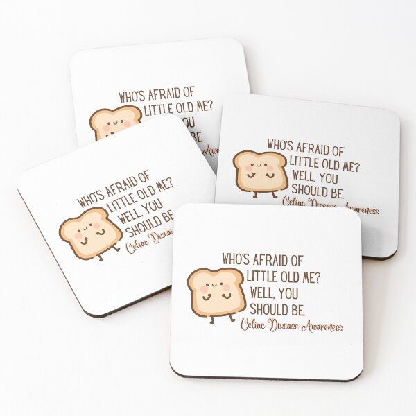 Item preview, Who's Afraid of Little Old Me Cute Gluten Bread Celiac Awareness designed and sold by CeliacAmnesiac.