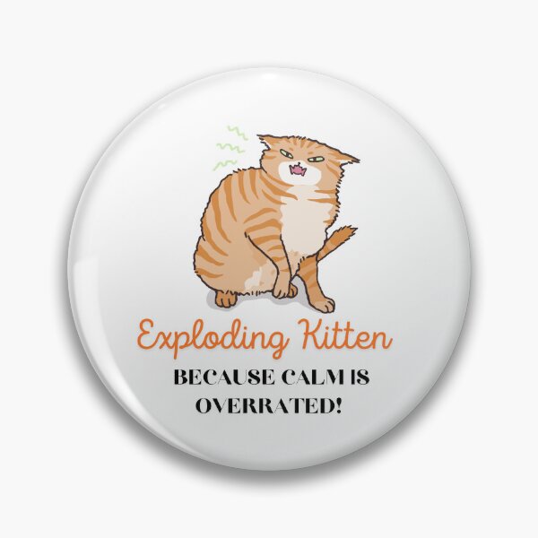 Item preview, Exploding Ginger Kitten Because Calm Is Overrated designed and sold by TommieGraphics.