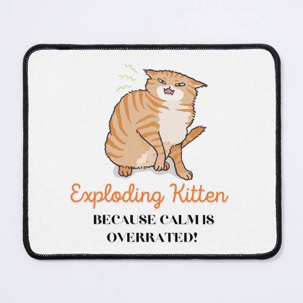 Item preview, Exploding Ginger Kitten Because Calm Is Overrated designed and sold by TommieGraphics.