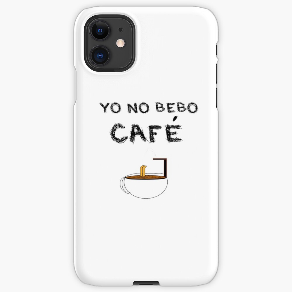 YO NO BEBO CAFÉ ME BAÑO EN ÉL Funda y vinilo para iPhone