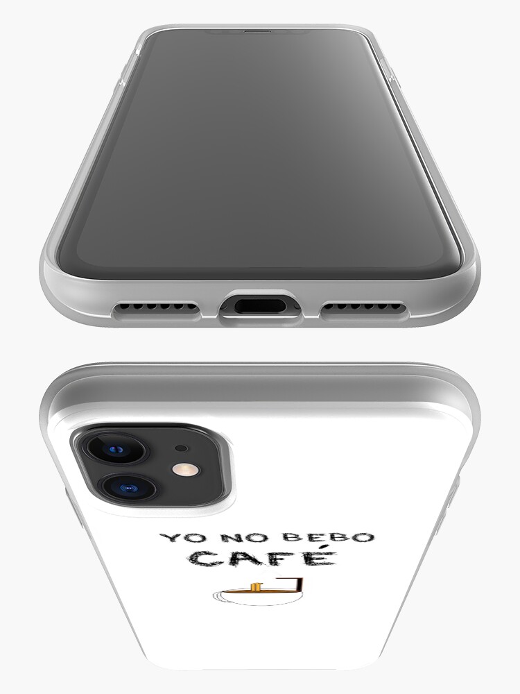 Vista alternativa de Funda y vinilo para iPhone YO NO BEBO CAFÉ ME BAÑO EN ÉL
