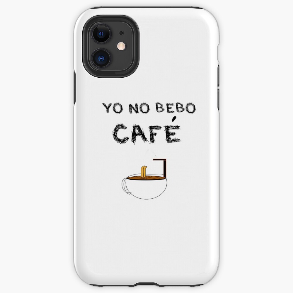 YO NO BEBO CAFÉ ME BAÑO EN ÉL Funda y vinilo para iPhone