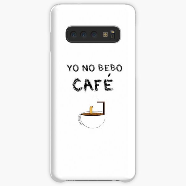 YO NO BEBO CAFÉ ME BAÑO EN ÉL Funda rígida para Samsung Galaxy
