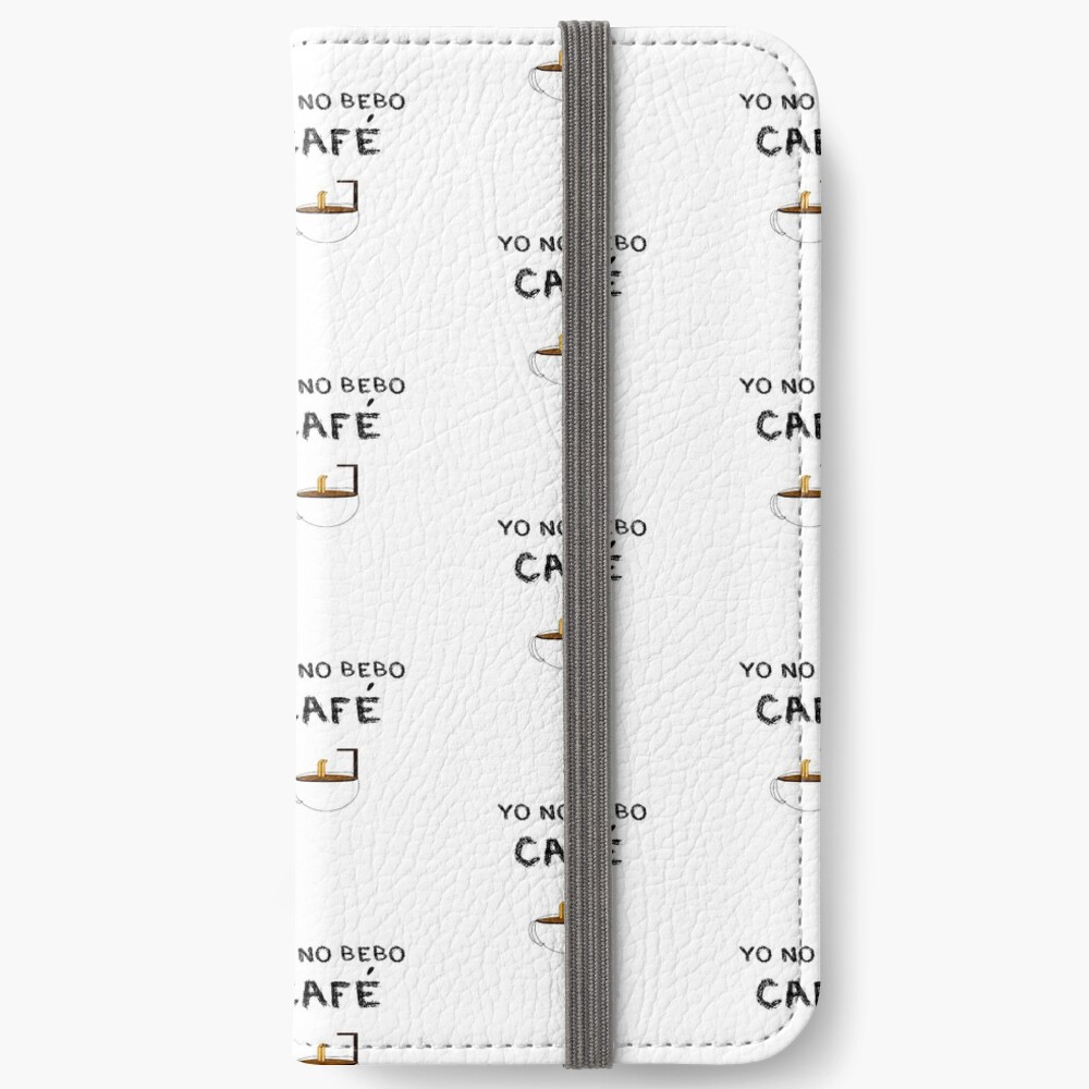 YO NO BEBO CAFÉ ME BAÑO EN ÉL Fundas tarjetero para iPhone