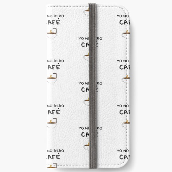 YO NO BEBO CAFÉ ME BAÑO EN ÉL Fundas tarjetero para iPhone