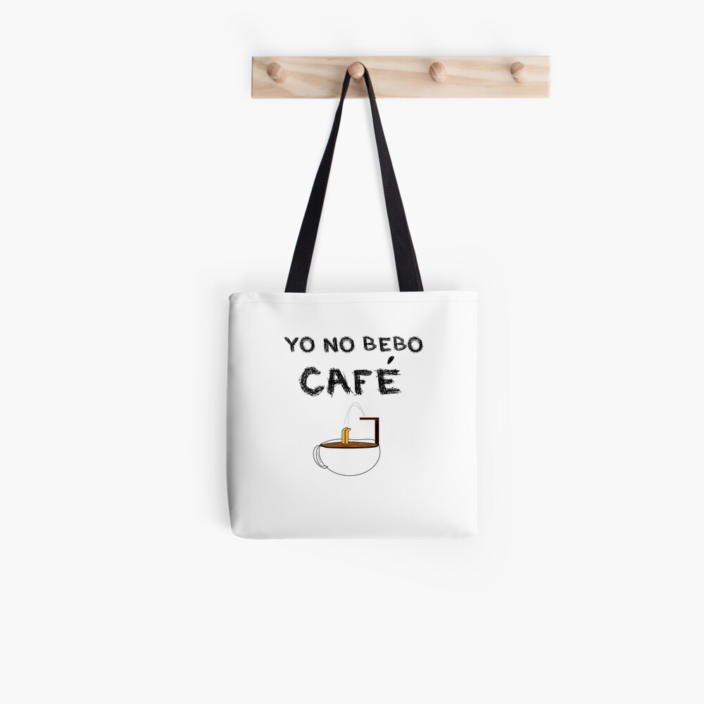 YO NO BEBO CAFÉ ME BAÑO EN ÉL Bolsa de tela