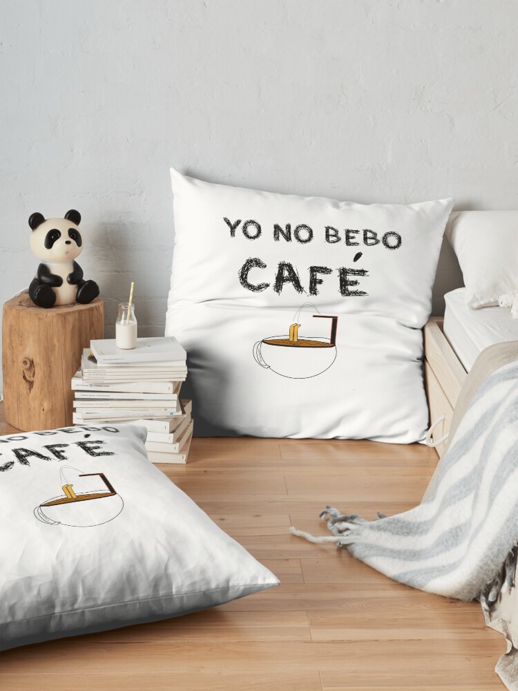 Vista alternativa de Cojines de suelo YO NO BEBO CAFÉ ME BAÑO EN ÉL