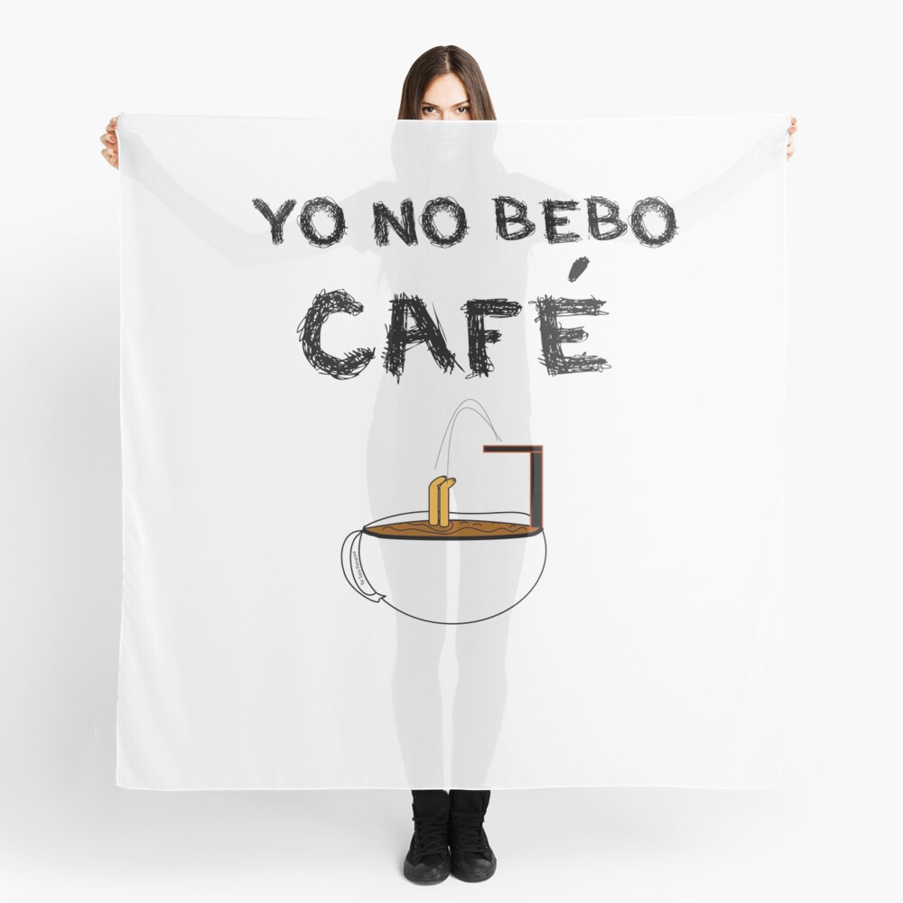 YO NO BEBO CAFÉ ME BAÑO EN ÉL Pañuelo