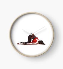 He’s tired Clock