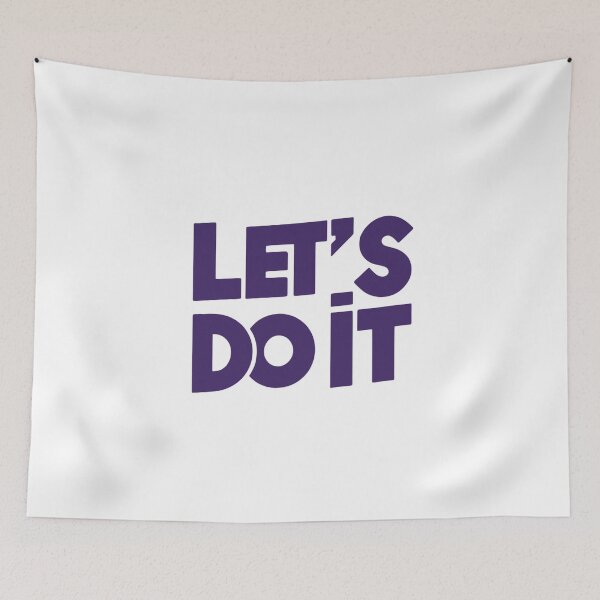 Item preview, Let's Do It Bold Motivational Design Purple designed and sold by Weknes.