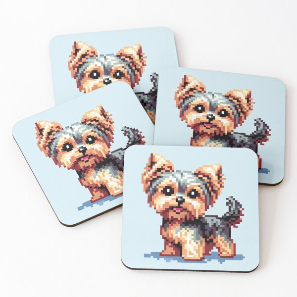 Item preview, A Yorkie's Charm in Pixels designed and sold by PixelPictionary.