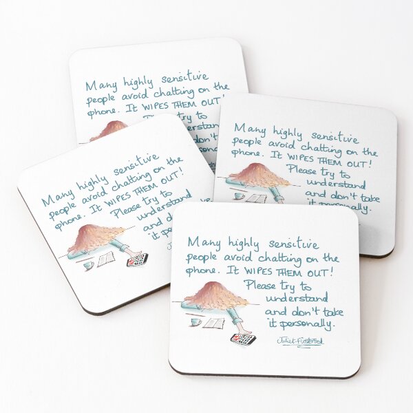Item preview, Phone Calls, Digital, Cartoon, Art, to Raise Awareness of the Needs of Highly Sensitive People designed and sold by Juliet Firstbrook.