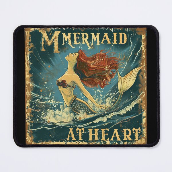 Item preview, Red head mermaid at heart designed and sold by Wildflow Creations.