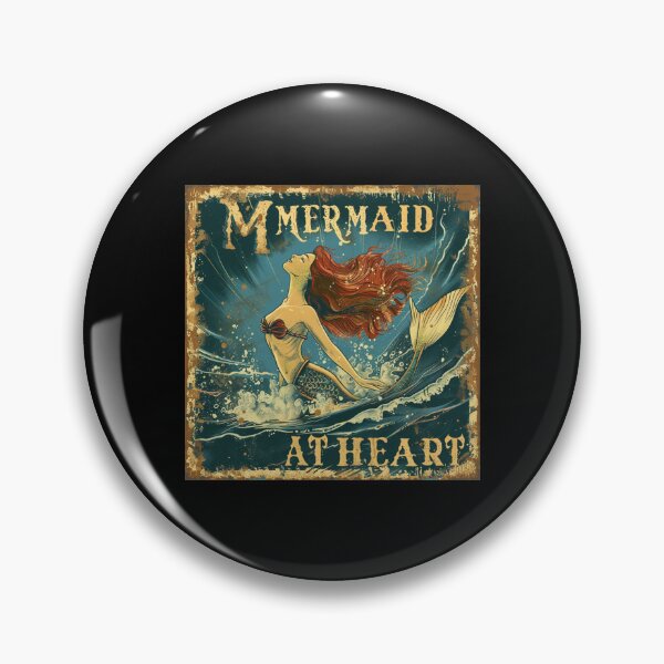 Item preview, Red head mermaid at heart designed and sold by Wildflow Creations.