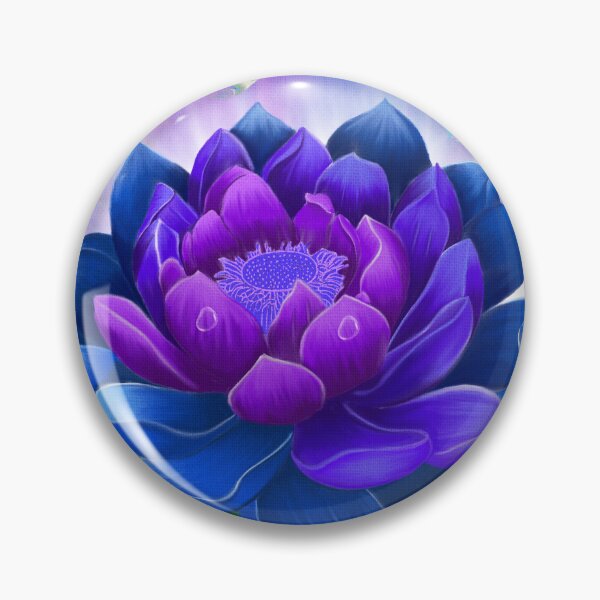 Item preview, Purple-blue lotus designed and sold by MrsJinxy.