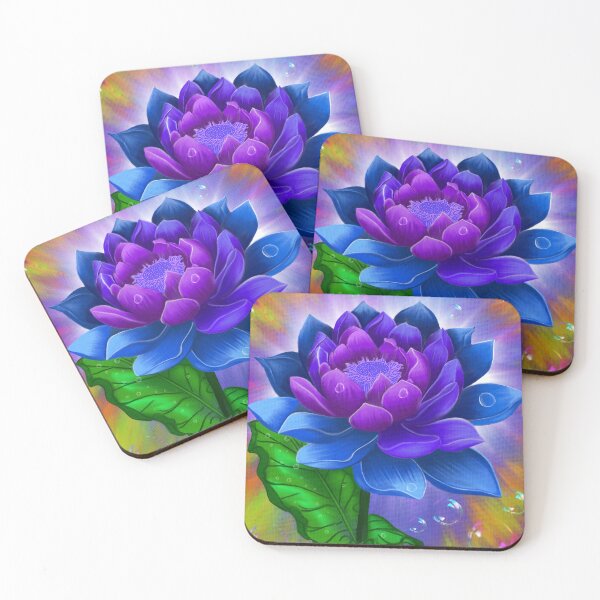 Item preview, Purple-blue lotus designed and sold by MrsJinxy.