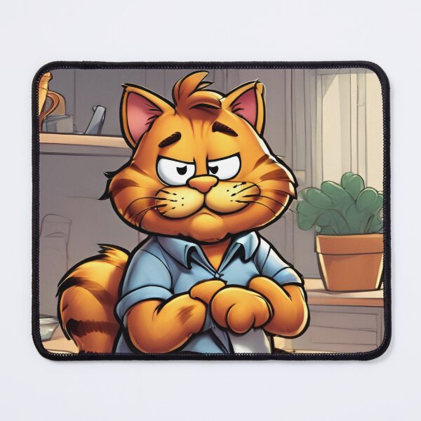 Item preview, The red cat is working hard in the office designed and sold by Purpleflex.