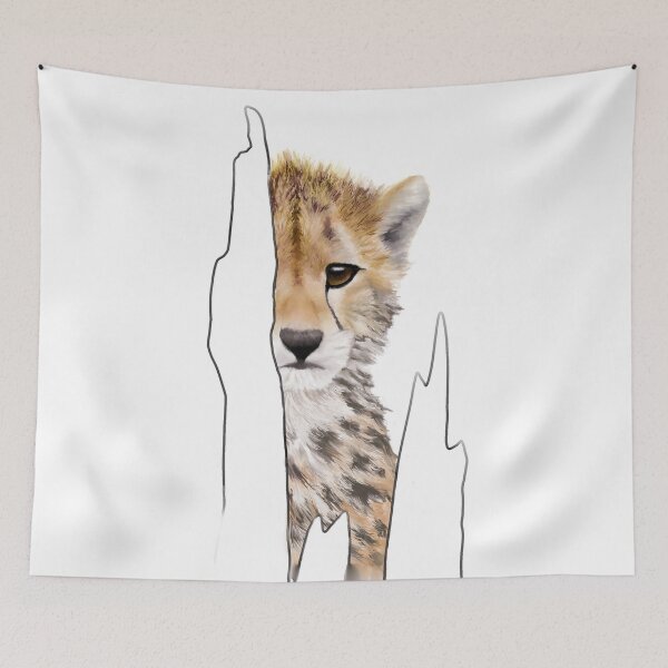 Item preview, cheetah cub digital drawing for charity designed and sold by JayTCee.