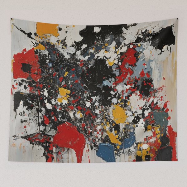 Item preview, Abstract , Splatter , modern , chaotic , fractured , Painting , Poster , anime posters , anime stickers Poster designed and sold by fineartstyles4u.