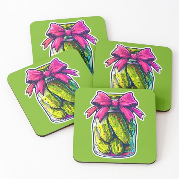 Item preview, Jar of Pickles With Pink Bow designed and sold by KERaney.