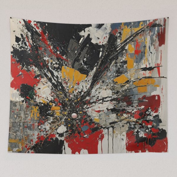 Item preview, Abstract , Splatter , modern , chaotic , fractured , Painting , Poster , anime posters , anime stickers Poster designed and sold by fineartstyles4u.